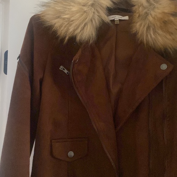John + Jenn moto jacket with removable fur collar - Picture 2 of 4